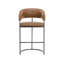 Upholstered Stool with Metal Frame-1780721354