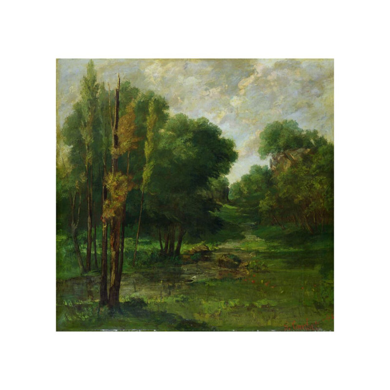 «Forest Landscape» par Gustave Courbet - Estampe numérique, H 16 po x l 20 po