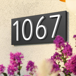 House Numbers, Modern Custom Address Sign