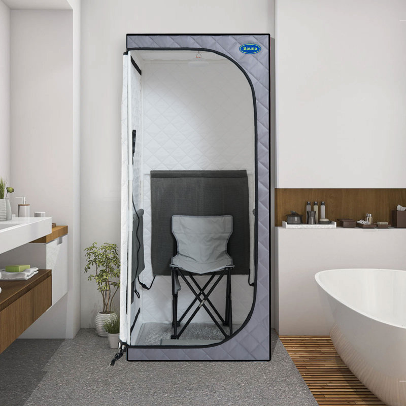 Holaki Portable Indoor Far Infrared Sauna Tent with Remote Control, Gray/Black