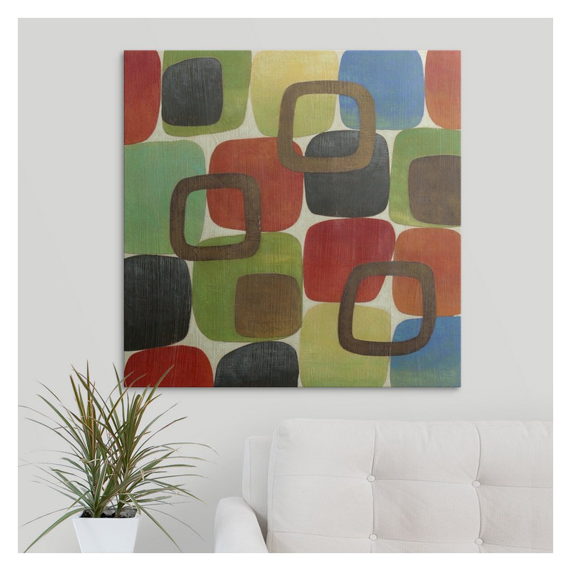 Brittony «Revisserie II», reproduction d'art, H 24 po x l 24 po x 1,5 po, Toile
