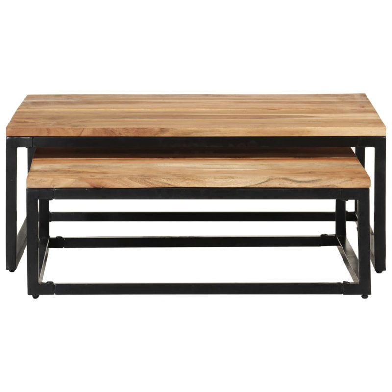Kohen 2 Piece Coffee Table Set, Wood