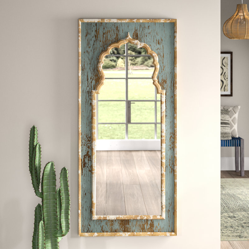 PAINTED WOODEN MIRROR