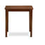 Ensemble de bar 3 pièces pour petits espaces comprenant une table carrée et 2 chaises rembourrées en lin, 91 x 91 cm, couleur acajou.-680205048-680205050-782743763