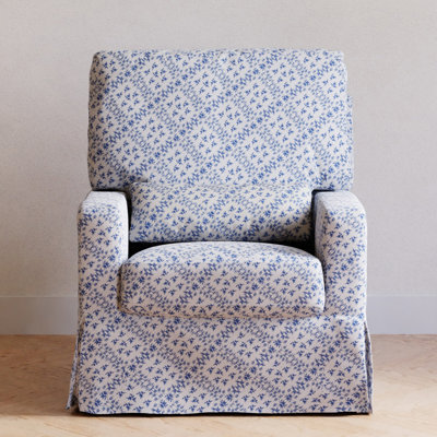 Crawford Upholstered Swivel Glider