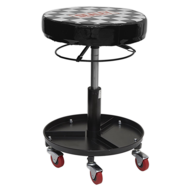 Adjustable Height Industrial Stool