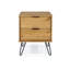 Estaugh 2 Drawer Bedside Table, Industrial Design