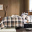 Courtepointe neutre à motif de chevrons double / grand, 6 pièces, style, coussins décoratifs, traitement neutre, double / grand, décor de chalet, tissu écossais imprimé Buffalo, coussins cousus à la main-120276155-120276154
