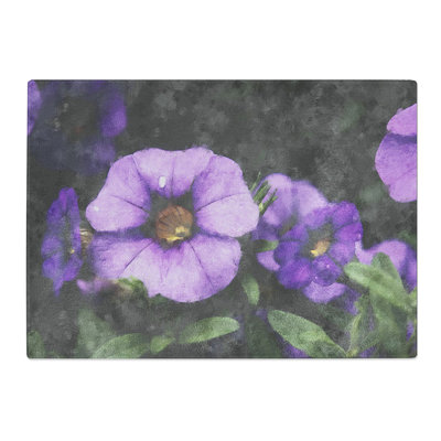 Flowers Painting Chopping Board