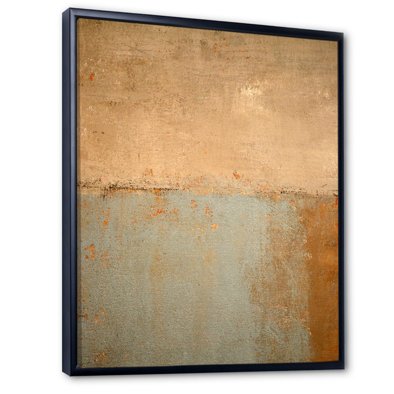 Art moderne gris et bleu II 2FDP47720, Cadre noir, H 20 po x l 12 po x P 1 po