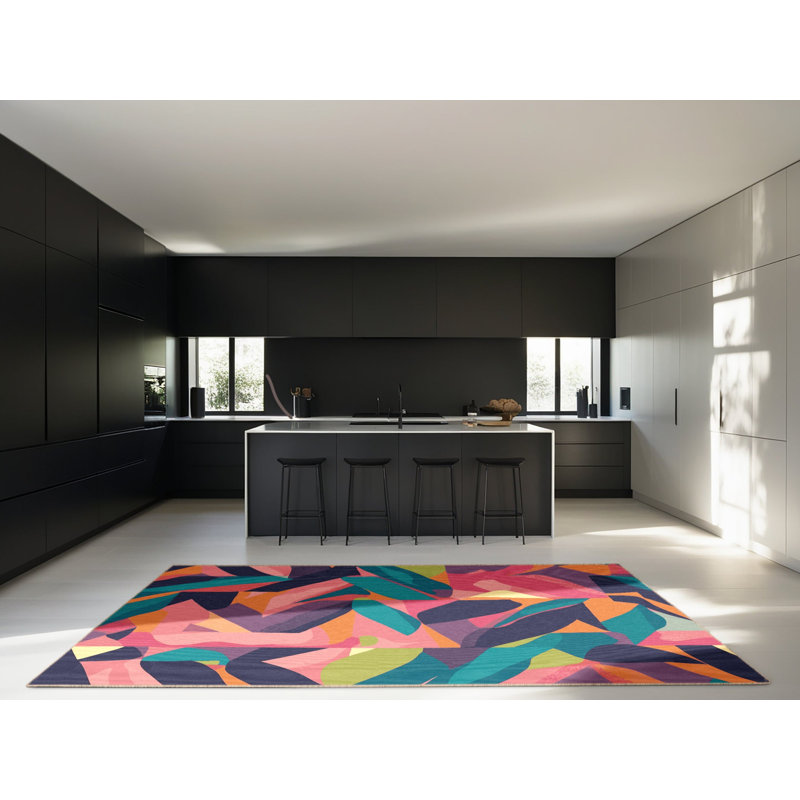 Quantum Prime Cascade Rug, Rectangle 4' x 6'