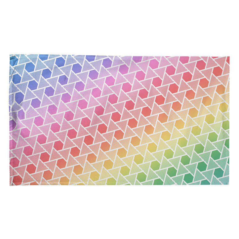 Tea Towel Kitchen Towel, Rainbow, Polyester Twill