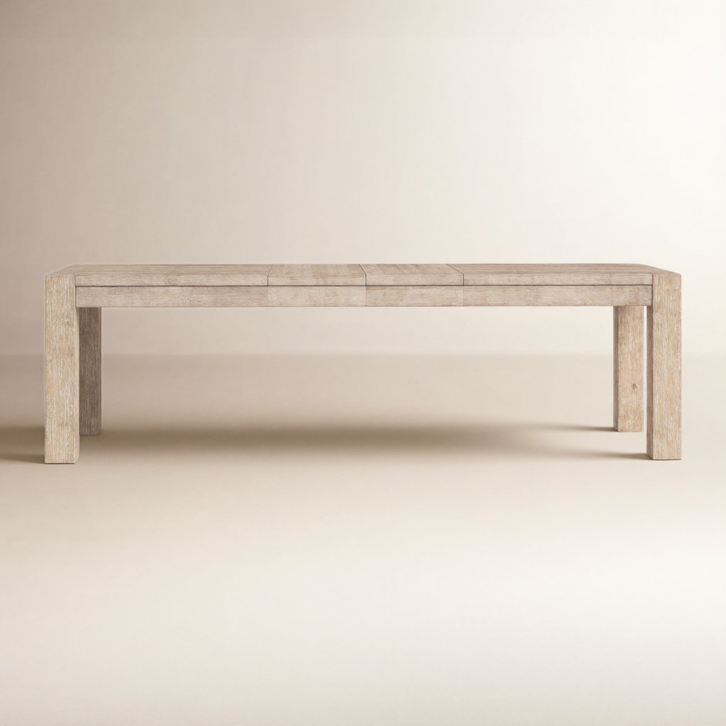Yifei 71'' Extendable Dining Table, Natural Gray