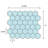 Porcetile 12.8 in. x 11.11 in. Honeycomb Matte Porcelain Mosaic Wall and Floor Tile