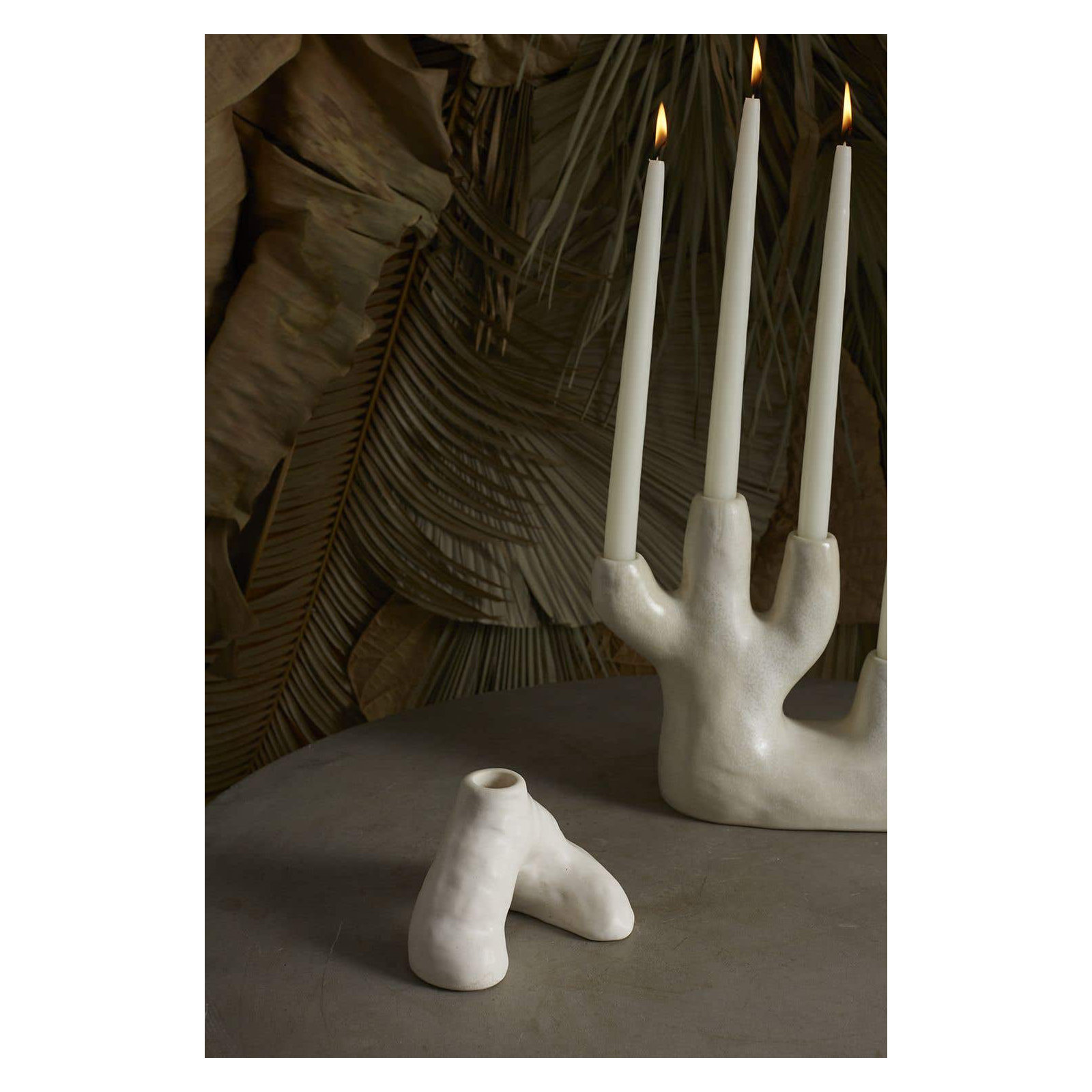 Baja Ceramic Tabletop Candlestick