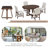 Extendable Dining Table Sets(must Include Both Table And Chair), Wood Retro Home