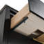 Tablette de meuble-lavabo noir 30 po Chestnut