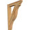 6"W x 14"D x 22"H Funston Slat Rough Sawn Outlooker, Western Red Cedar