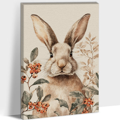 Art mural de lapin de Pâques GUTTATY, décoration murale de photos de lapin de Pâques au printemps, décorations murales de fleurs de lapin et de printemps, impressions de Pâques pour le salon, la chambre à coucher, la chambre d'enfant, la chambre de bébé prête à être suspendue 12 po x 18 po