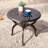 Amdad Round Metal Outdoor Side Table , 20.87'' in. W 20.87'' in. D