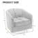 Applewold Upholstered Swivel Barrel Chair with Solid Wood Base