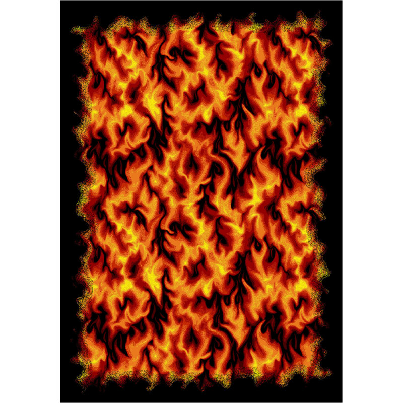 Whimsy Inferno Area Rug, Rectangle 7'8" x 10'9"