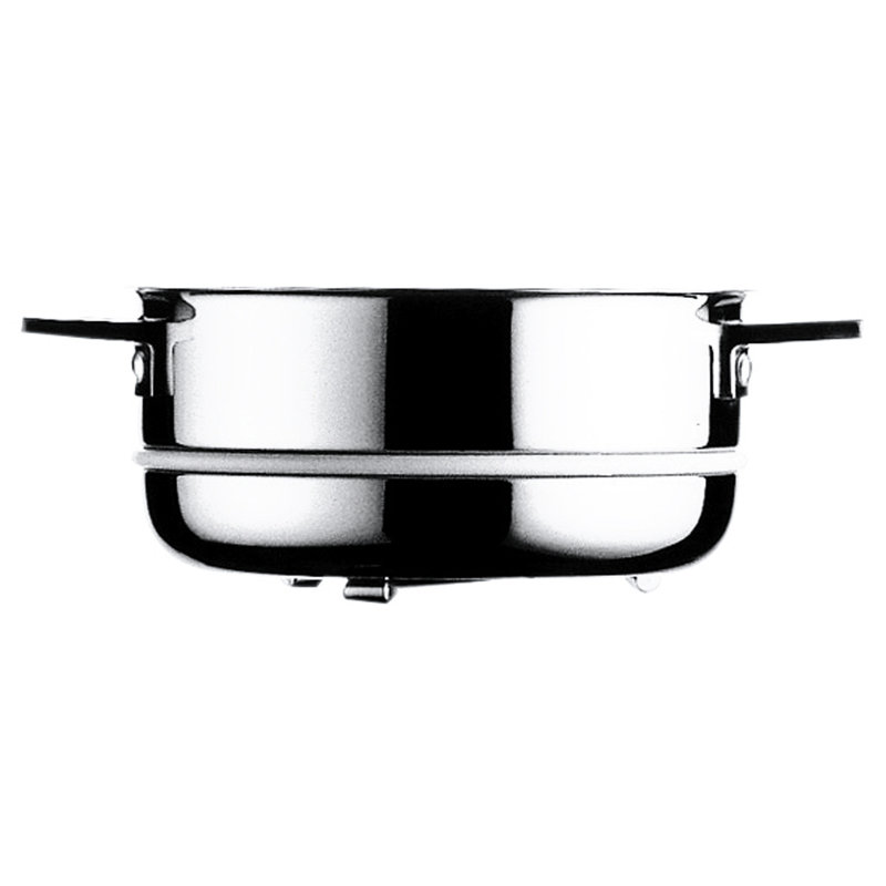 Attiva Vegetable Steamer 12.13" - 6 Pieces - Stainless Steel, 5.31" H x 8.66" W x 8.66" D