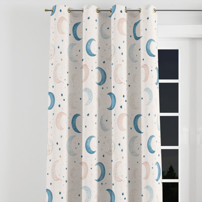 Rideaux occultant Celestial For Kids - Rideau à œillets Dreamy Moons - 1 panneau