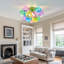 Lustre en verre à bulles de 15 pouces à 3 lumières colorées, petit luminaire de plafond pour restaurant de chambre à coucher
