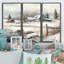 Indiana Farm In Winter - 3 pièces sur toile-172783593-172783590