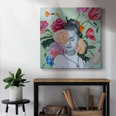 Portraits en fleurs, toile tendue I-Premium Gallery - prête à être accrochée