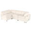 Canapé modulaire contemporain 4 pièces avec chargement sans fil et haut-parleurs Bluetooth.