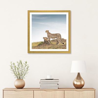 " Color Cheetah & Cubs " Color Photography Print