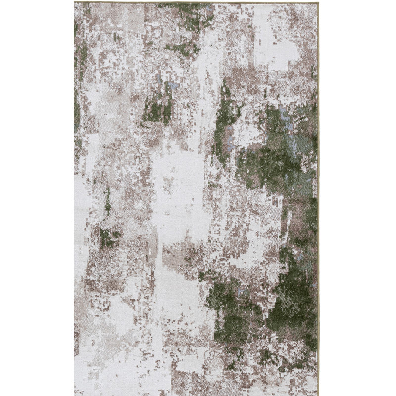 Naulakh 128 Performance Machine Washable Abstract Rug, Square 6'7"