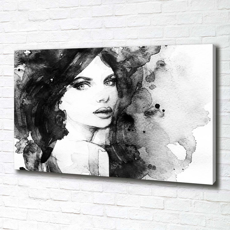 Woman Portrait - Wrapped Canvas Print