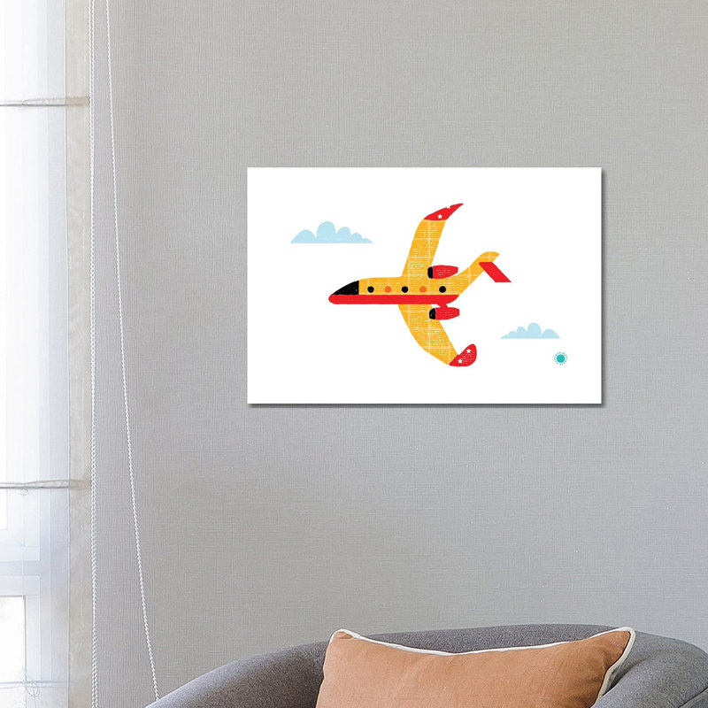 Airplane - Wrapped Canvas Print, 66.04 cm H x 45.72 cm W x 3.175 cm D