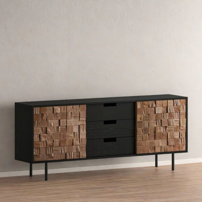 Retro Sideboard With 3 Drawers