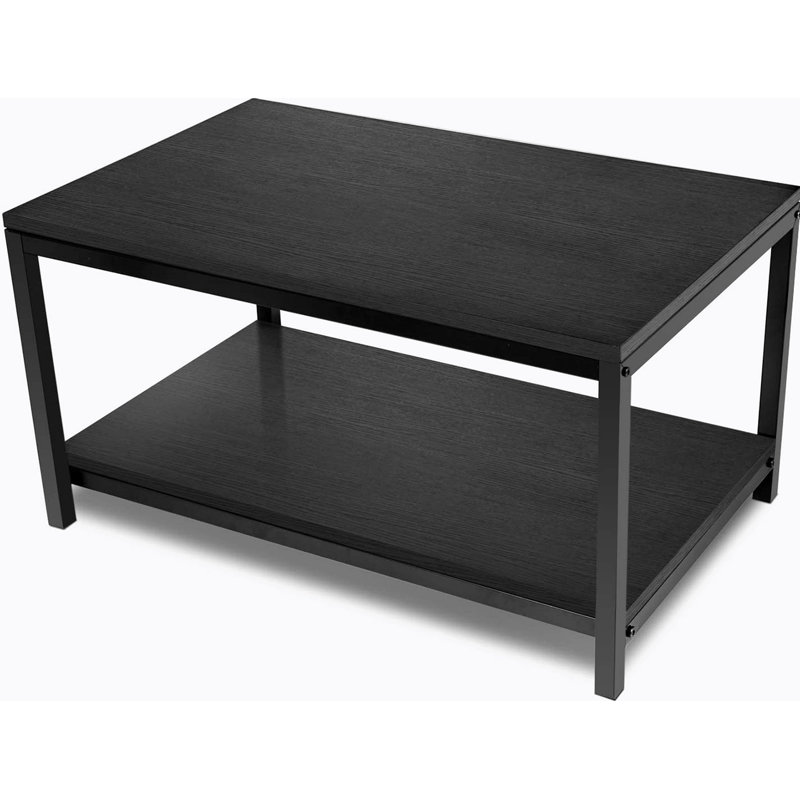 Raaga Coffee Table, Black, 16.8" H x 31.5" W x 19.8" D
