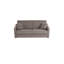 Canapé-lit à accoudoirs carrés en cuir véritable à grain carré de 77 po avec matelas en mousse à mémoire de forme Adalise Italian-1011762536