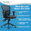 Fauteuil de bureau en filet à dossier moyen Click 365 Flow, coussin de siège très rembourré, hauteur du dossier réglable des accoudoirs-91688123