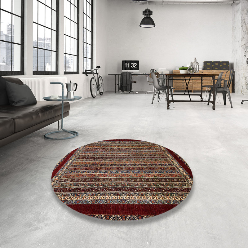 Abstract Indoor Rug, Round 4'