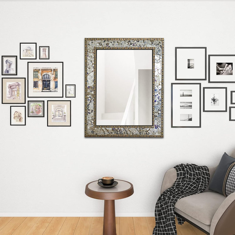 Miroir d'appoint Cima Crackle, Brun