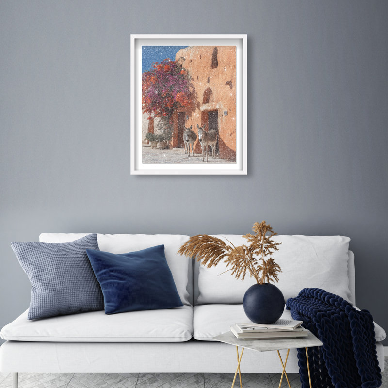 Morning Wait Framed Graphic Art, 31.5"H x 25.5"W, White Shadowbox