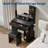 Makeup Vanity Desk with Mirror, 37"W Large Dressing Table with Drawers & Stool, Modern Makeup Vanity Table for Small Space Bedroom-1365058960