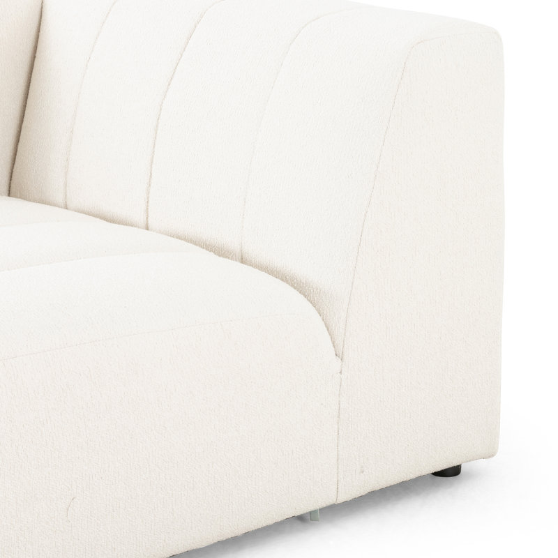 Channeled Laf Chaise Piece, Left Hand Facing, Fayette Cloud