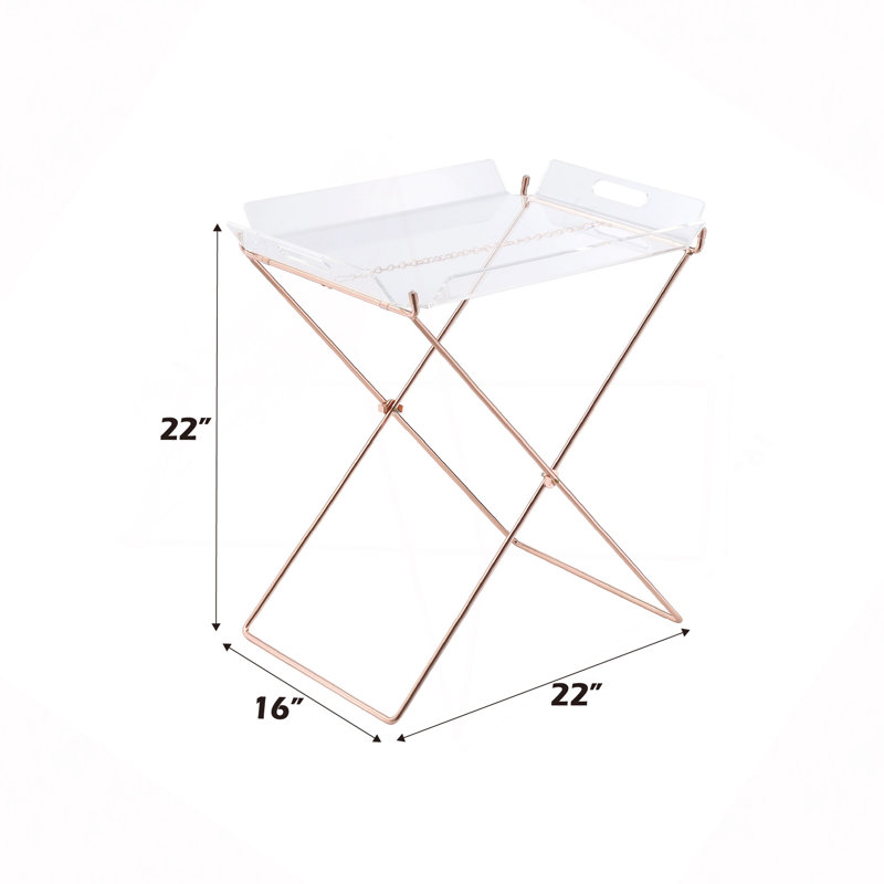 Cercie Clear Acrylic Tray Table