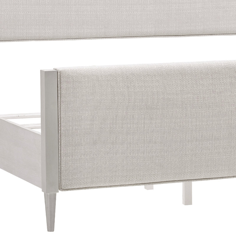 Ashby Place Beige Queen Upholstered Wood Bed with 6 Drawers
