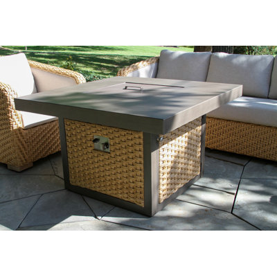 Sahara Aluminum Propane Firepit Table