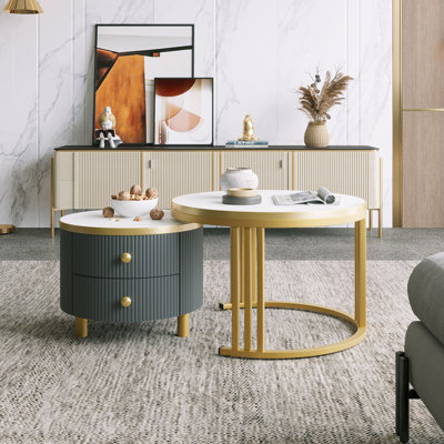 Aldonis Frame Coffee Table with Storage