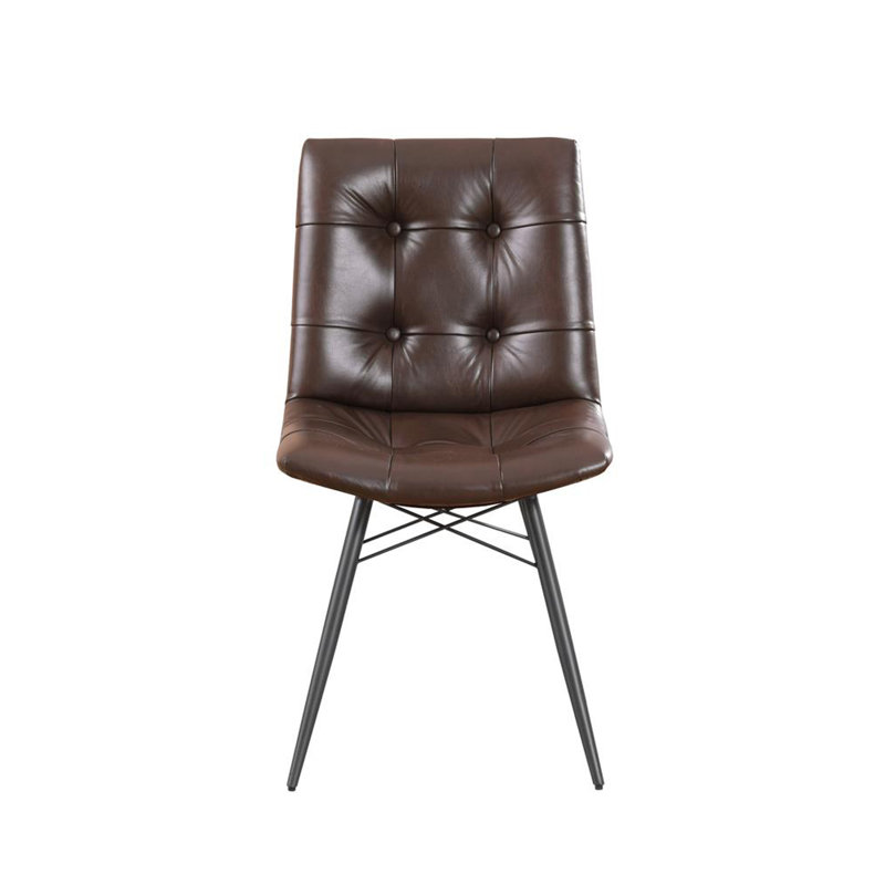Chaise d’appoint rembourrée en brun Bayliff